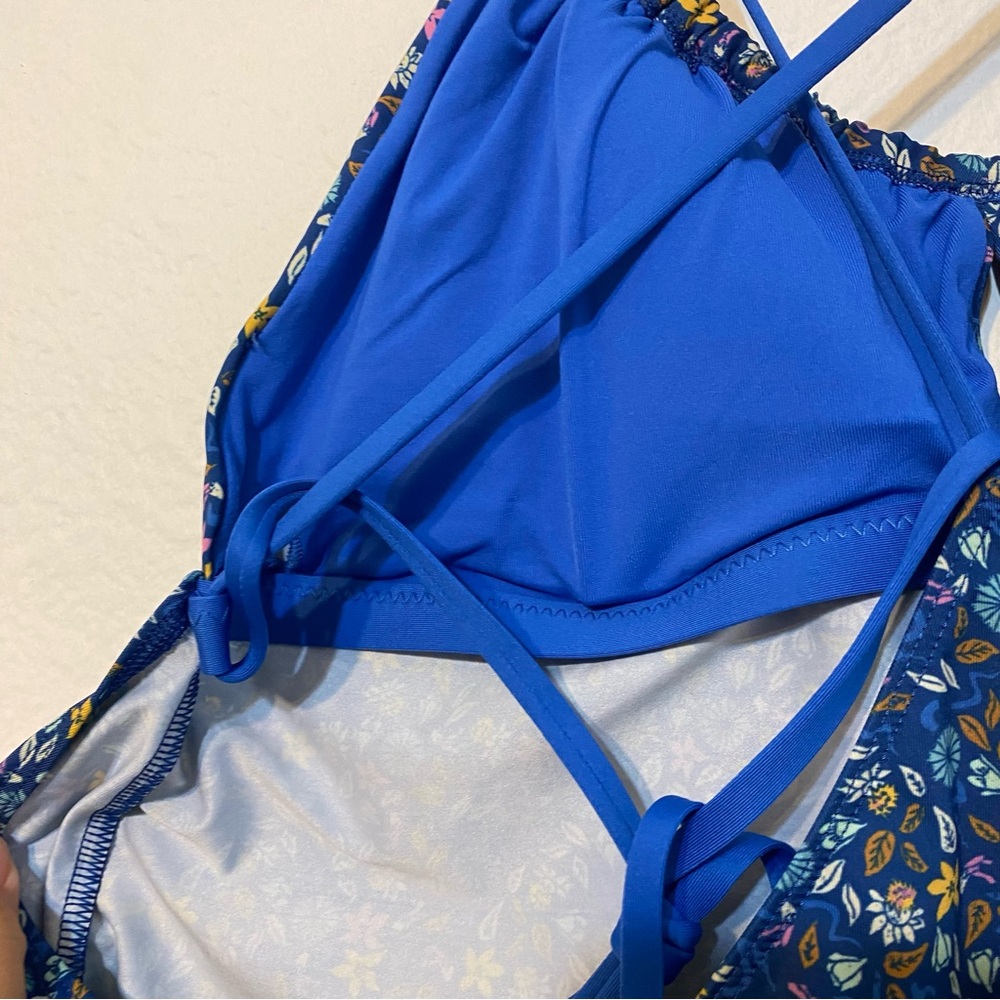 Patagonia Blue Floral Tankini Top - Picture 10 of 13